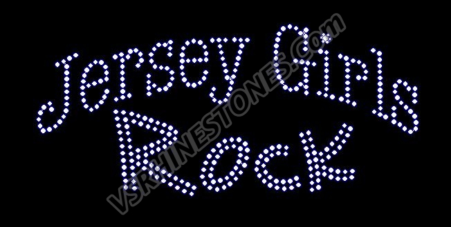 Jersey Girls Rock Rhinestone Transfer